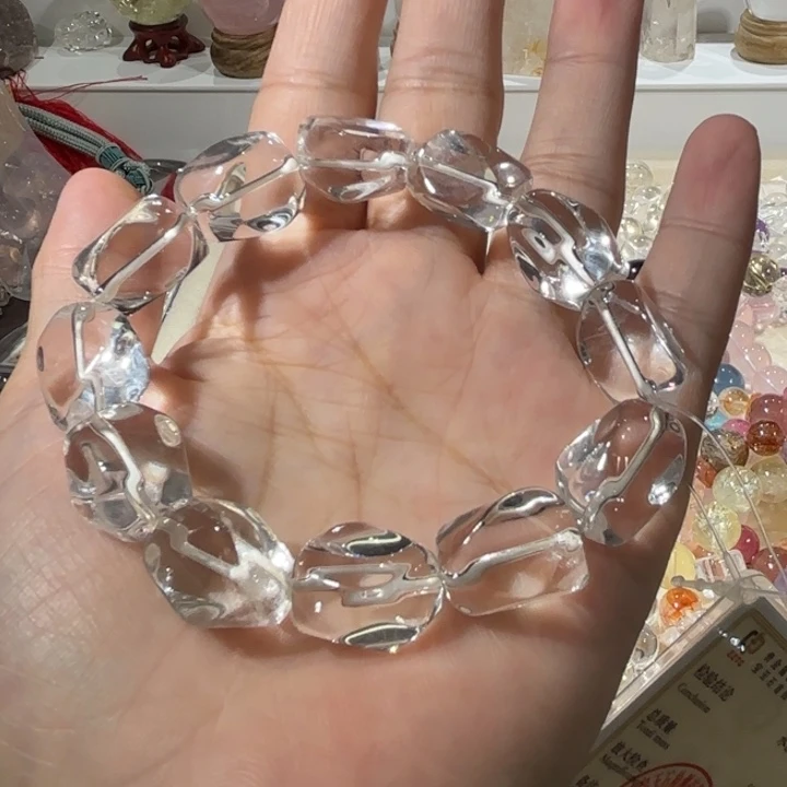 未镶嵌手链水晶白水晶