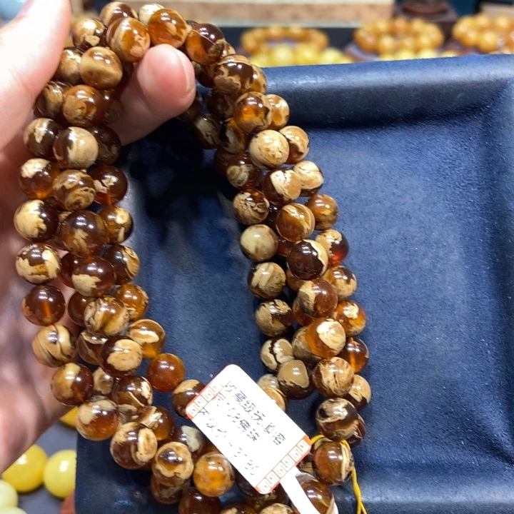 未镶嵌琥珀手链蜜蜡