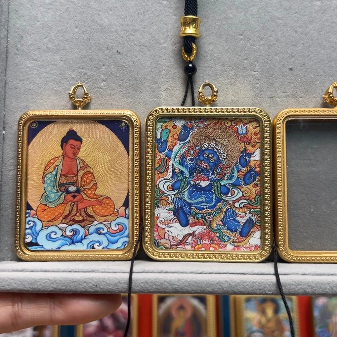 吊坠z**c双面铜壳小黑绳