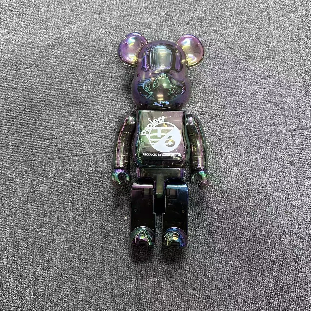【山】bearbrick 1/6 project 黑透 400%缺100%