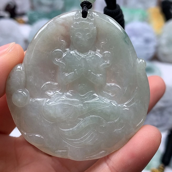 翡翠未镶嵌颈饰普贤菩萨福利