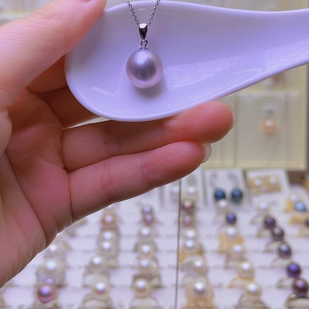 颈饰淡水珍珠银S925镶嵌