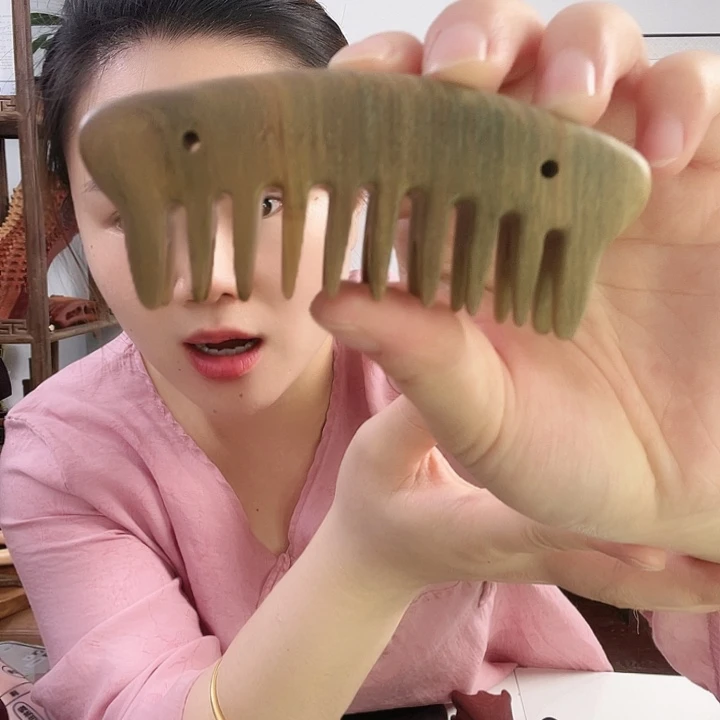 绿檀木绿檀木双排梳子微瑕福利