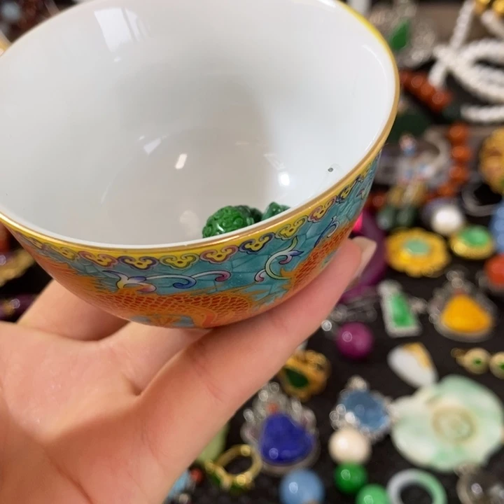 朱***姐杯瓷器杯子漂亮漂亮