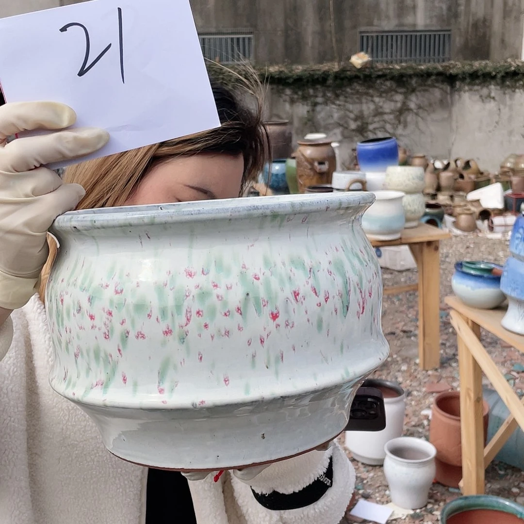 红陶王嫂花盆0125-21