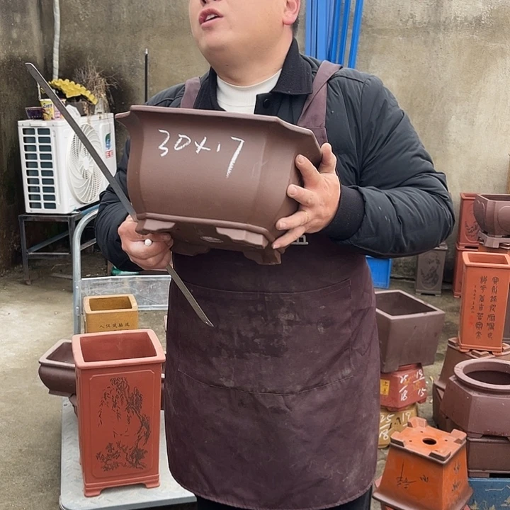 紫砂花盆紫砂等传统