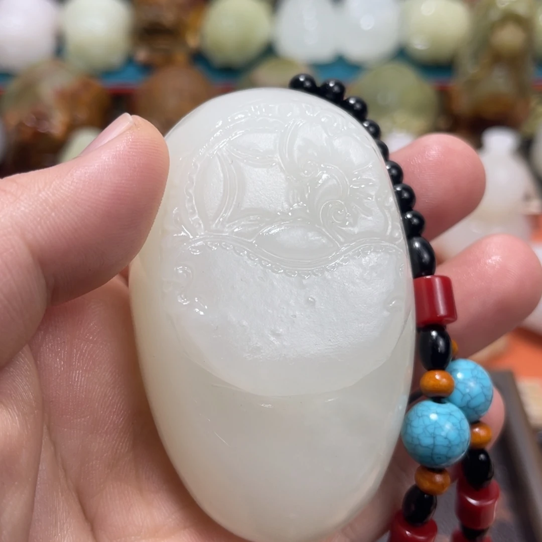 石材石材方解石手把件不退换