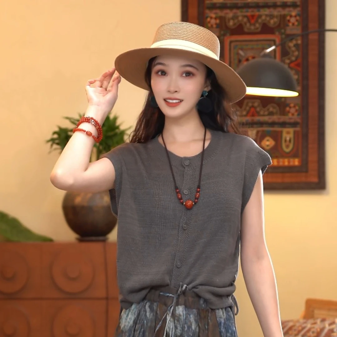 顾玖儿夏季休闲灰色时尚显瘦百搭短袖T恤#9839