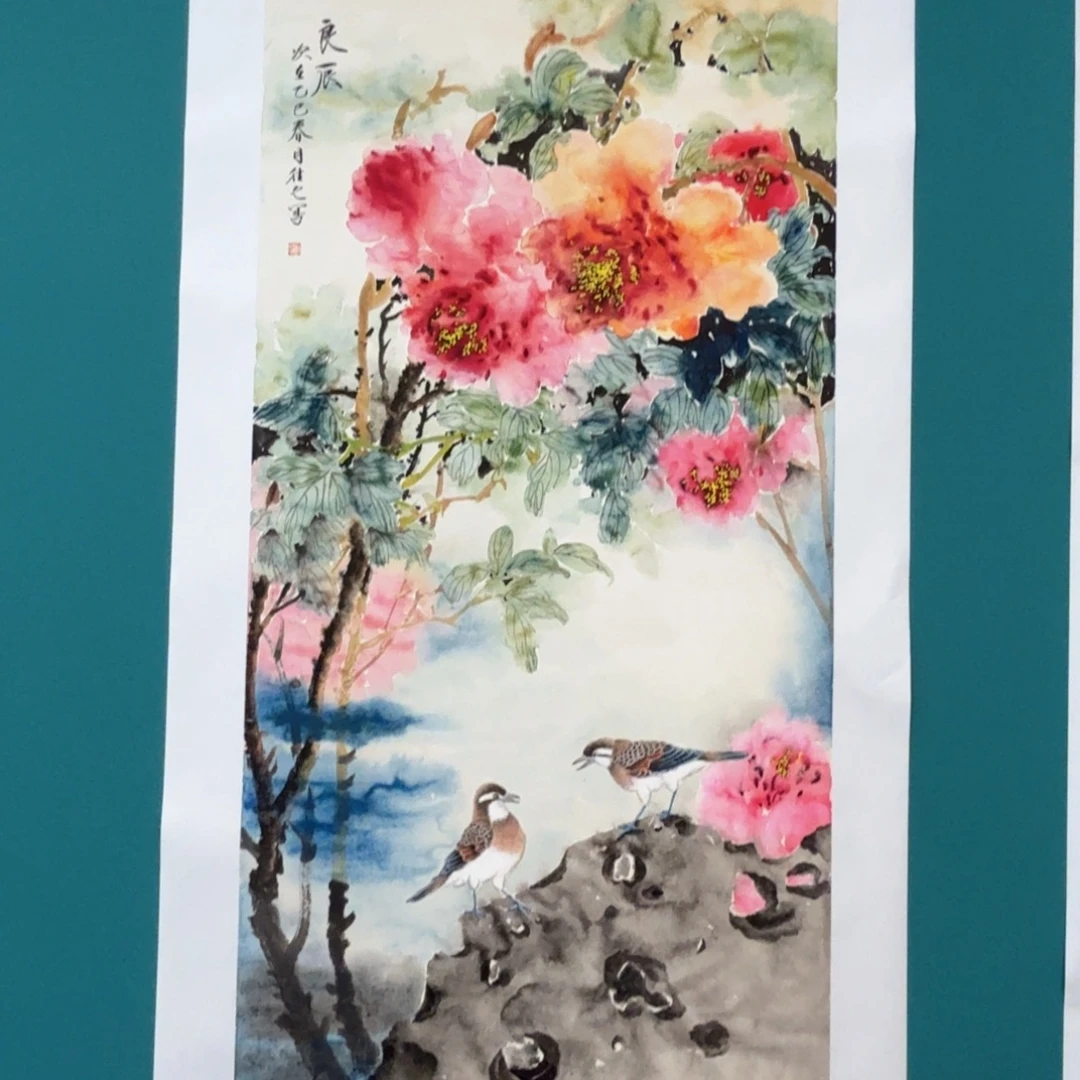 国画国画作品山水花鸟纯手绘