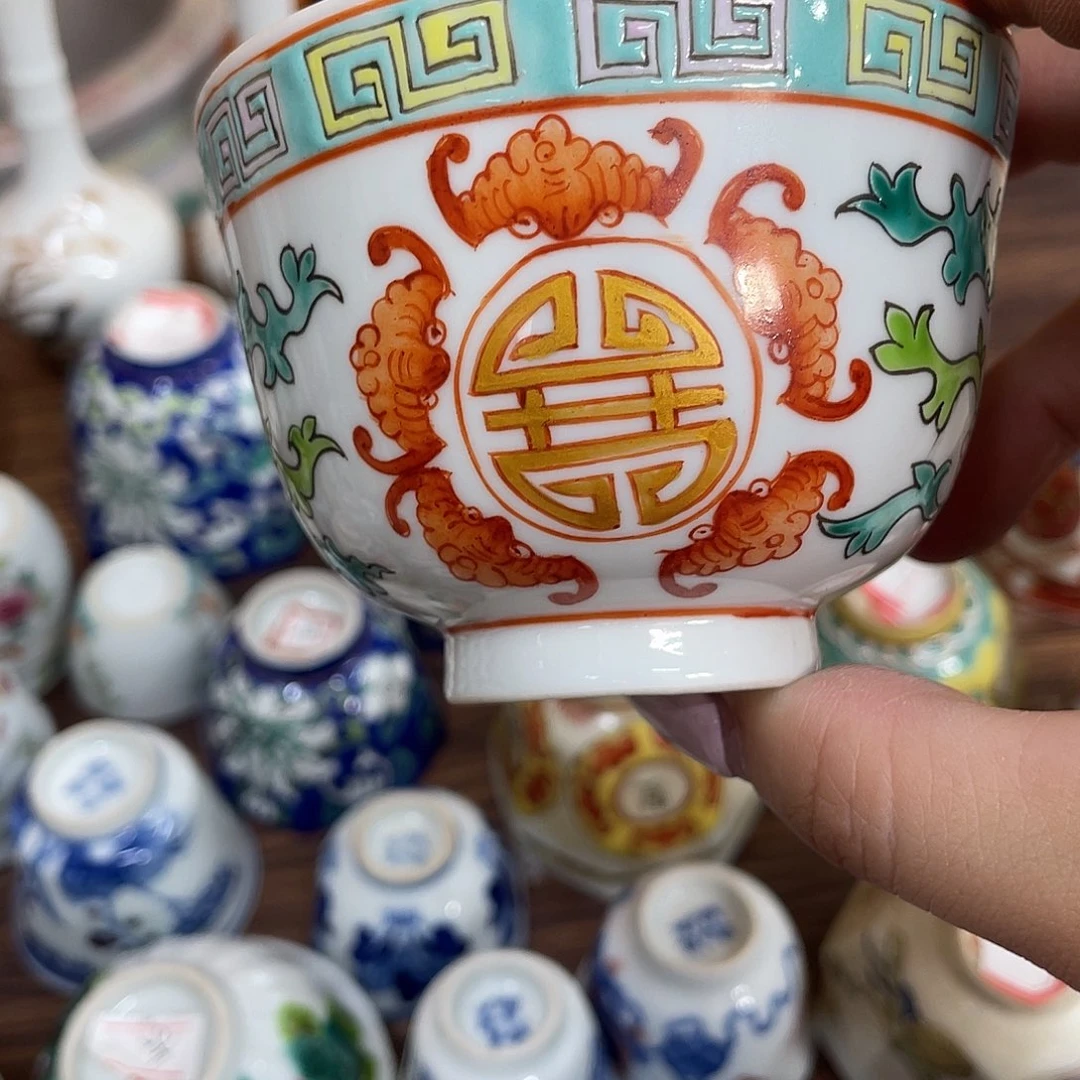 纯手工手绘小杯子