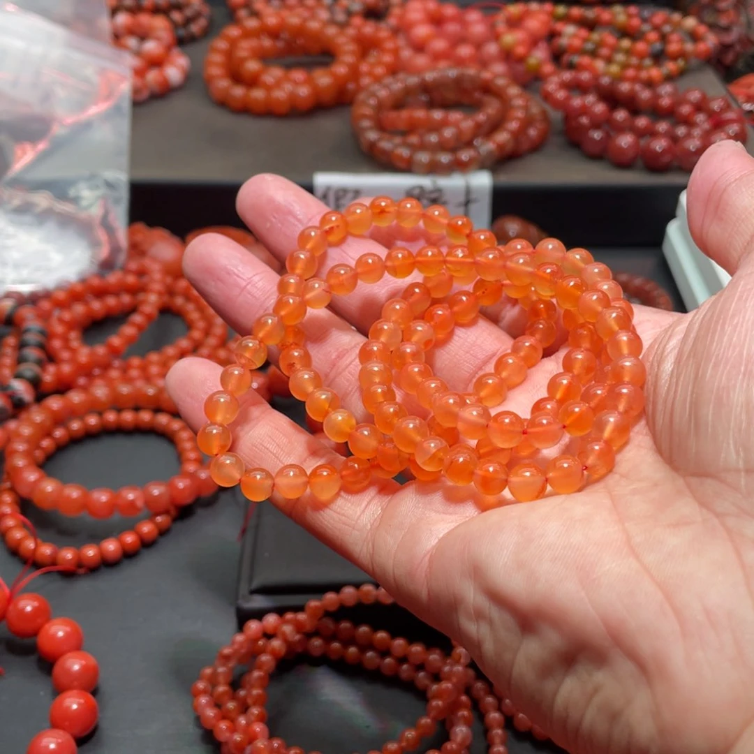 南红玛瑙手链未镶嵌