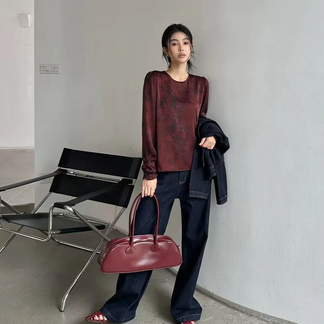 【高奢•墨雪】NN1468-新款时尚小衫百搭圆领