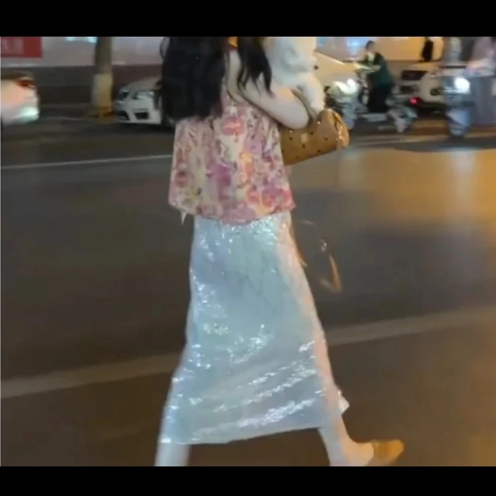 时尚潮流百搭精品夏季御姐风女装上衣半身裙碎花