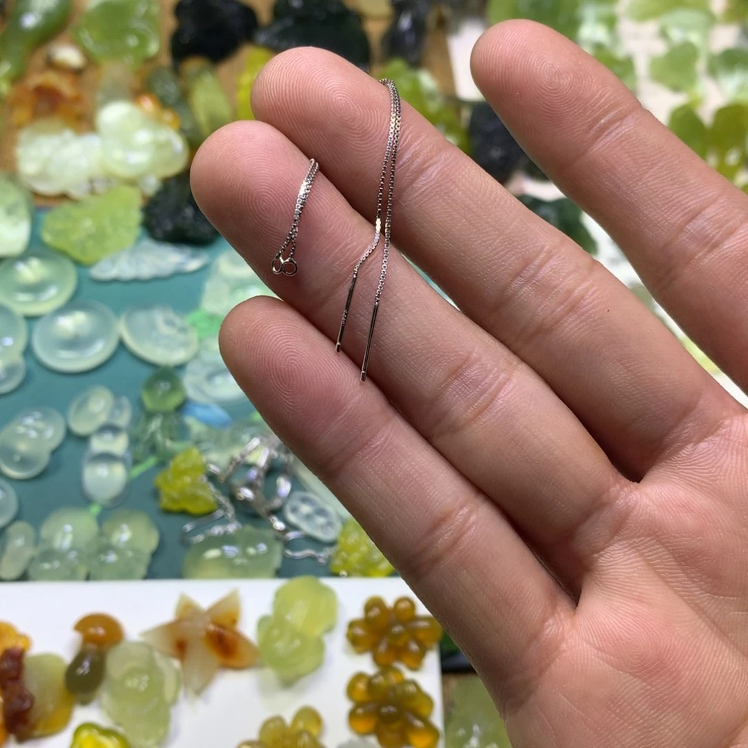 岫玉颈饰未镶嵌7*～