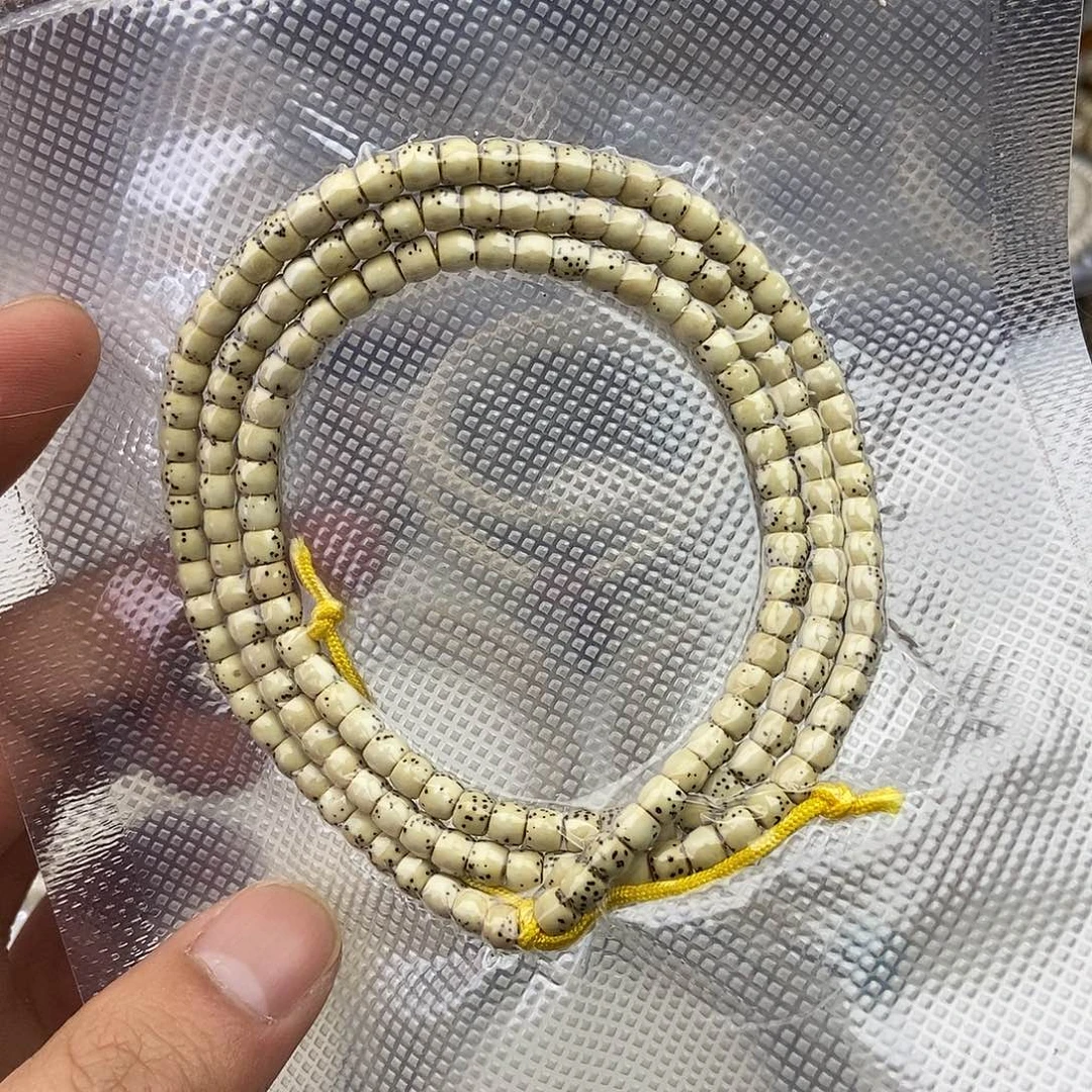 星月菩提吊坠54直切半壁留白，微氧化