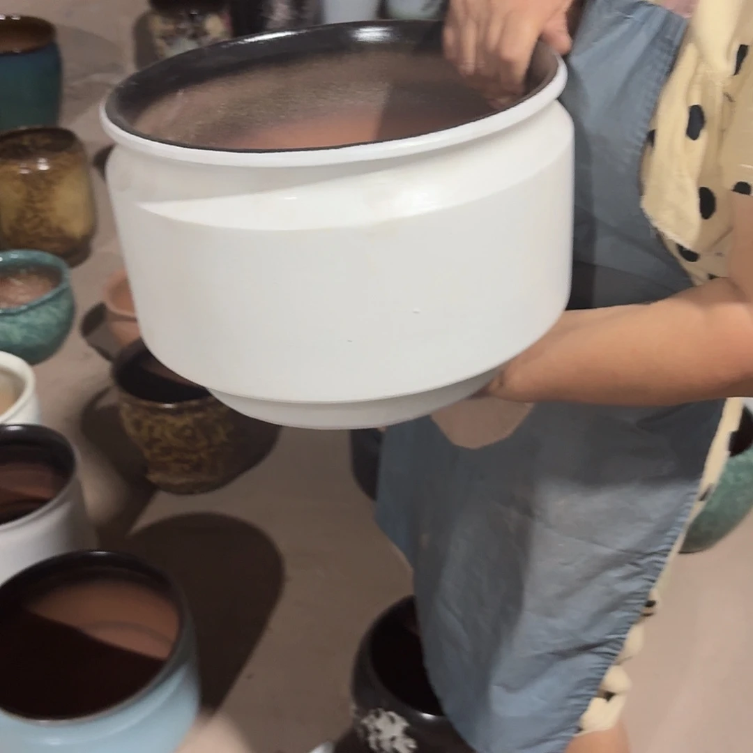 紫砂花盆口的30高20一个