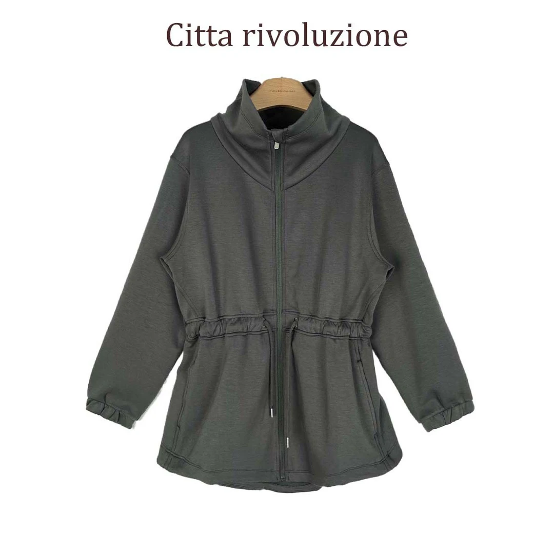 CR--|lu风小众调性| 三色收腰抽绳外套100