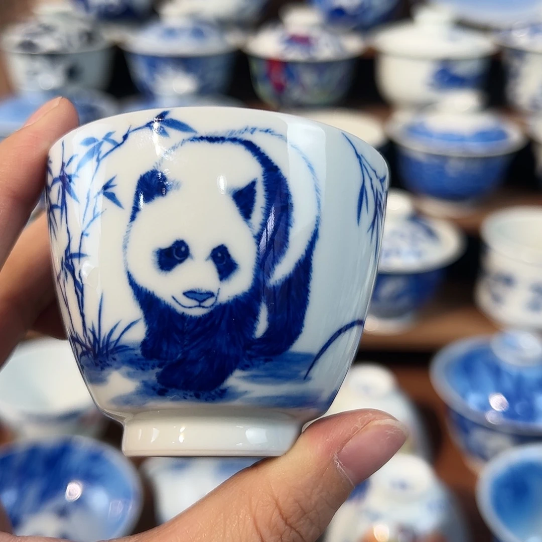 哈****y泥藝瓷梦熊猫杯杯