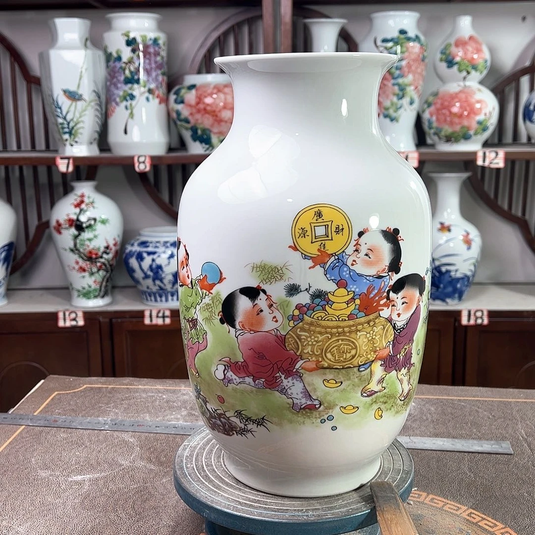 摆件景德镇陶瓷大冬进宝