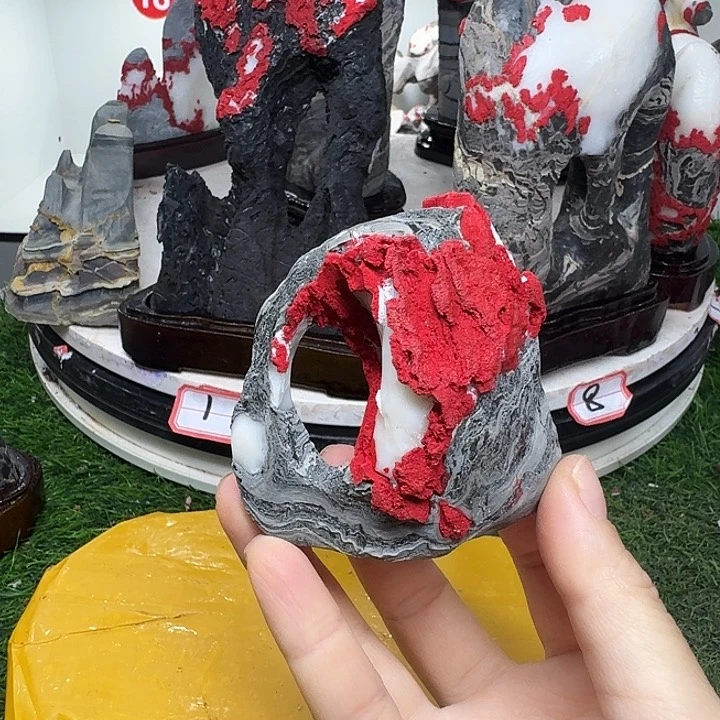 石材王*大灵璧石白灵玉八音磬