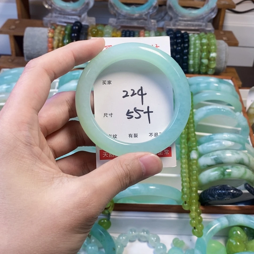 合金蛇纹石玉手镯云****心