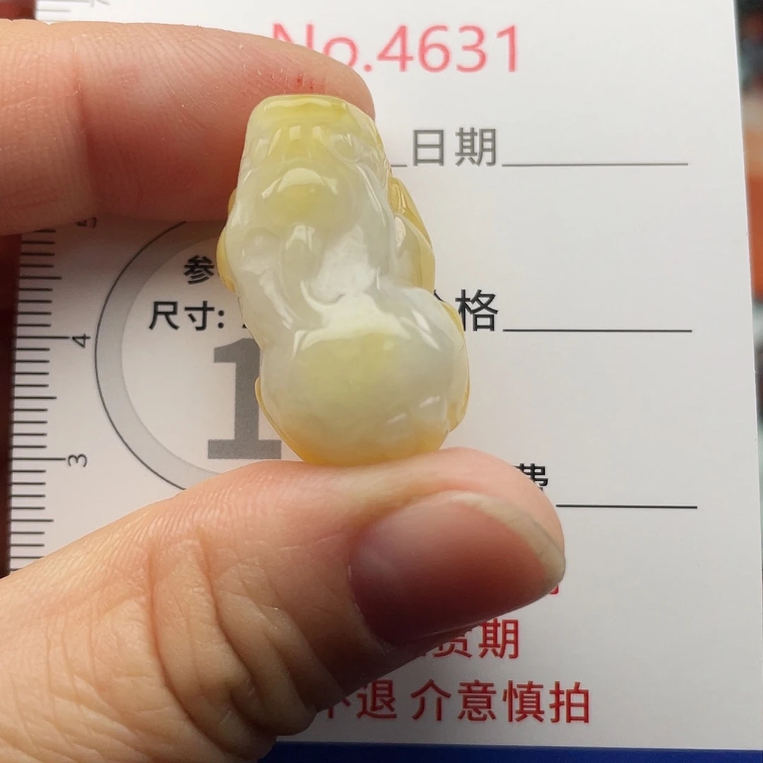 翡翠未镶嵌挂件4631