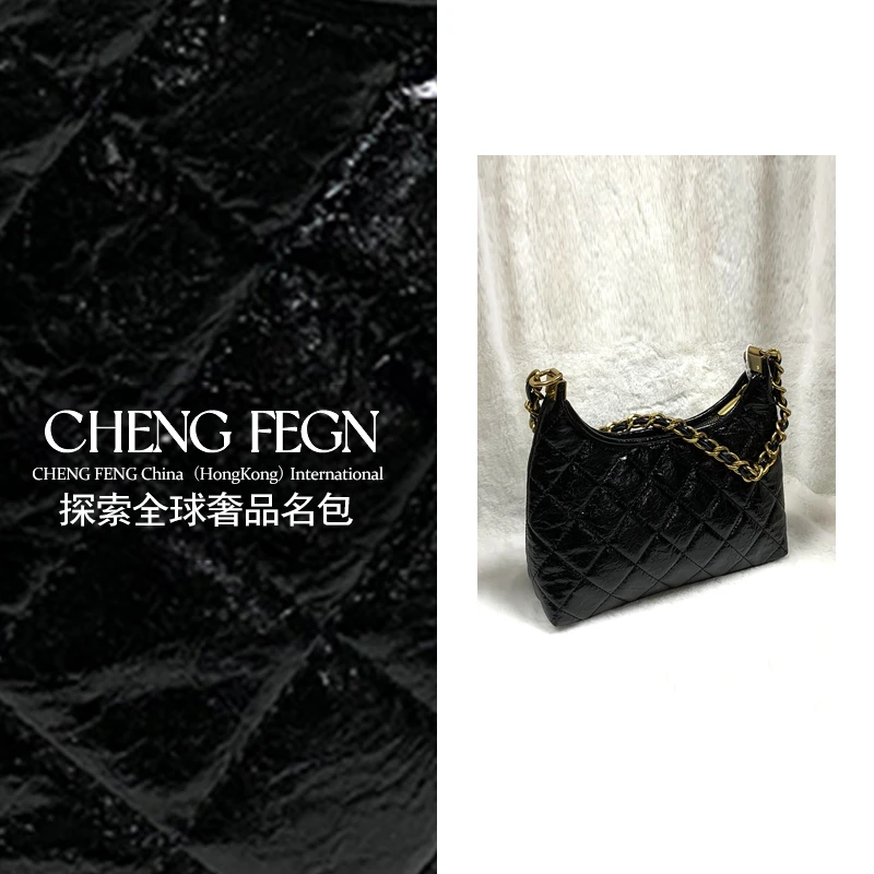 F085乘风· 探索全球奢品名包 【经典hobo腋下包·黑色】