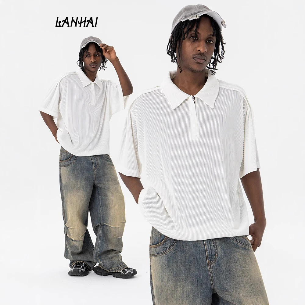 FGSS半拉链polo衫夏季百搭简约舒适短袖T恤K401