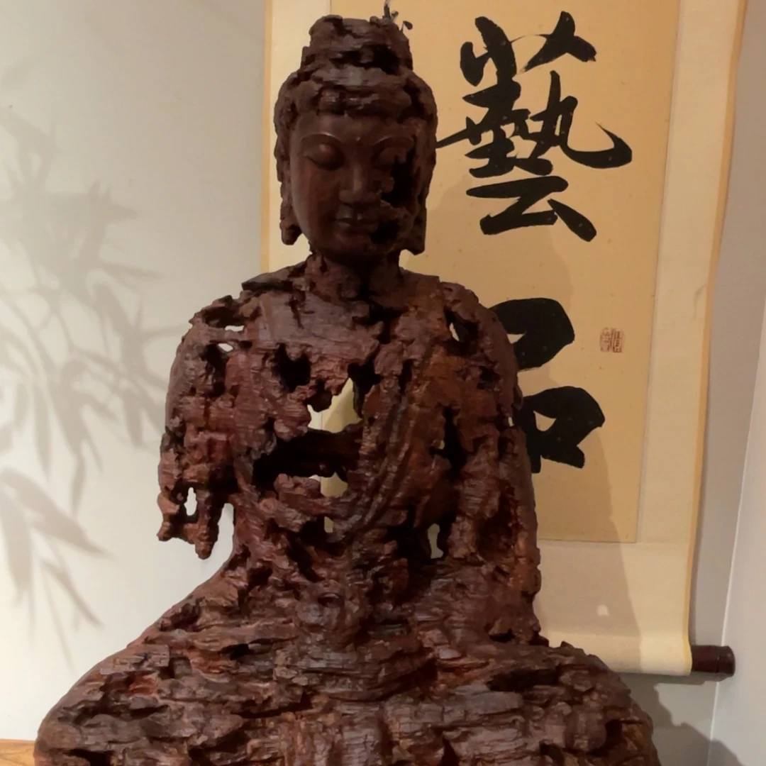 木泼****_木雕工艺品摆件