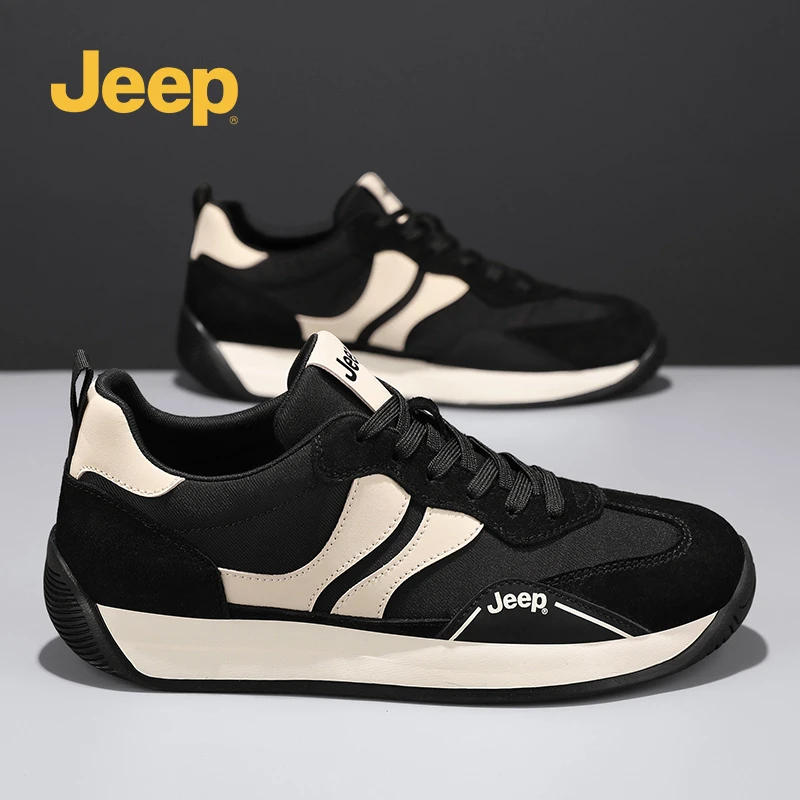 JEEP/吉普休闲男鞋秋季新款百搭经典时尚阿甘鞋软底透气学生潮鞋
