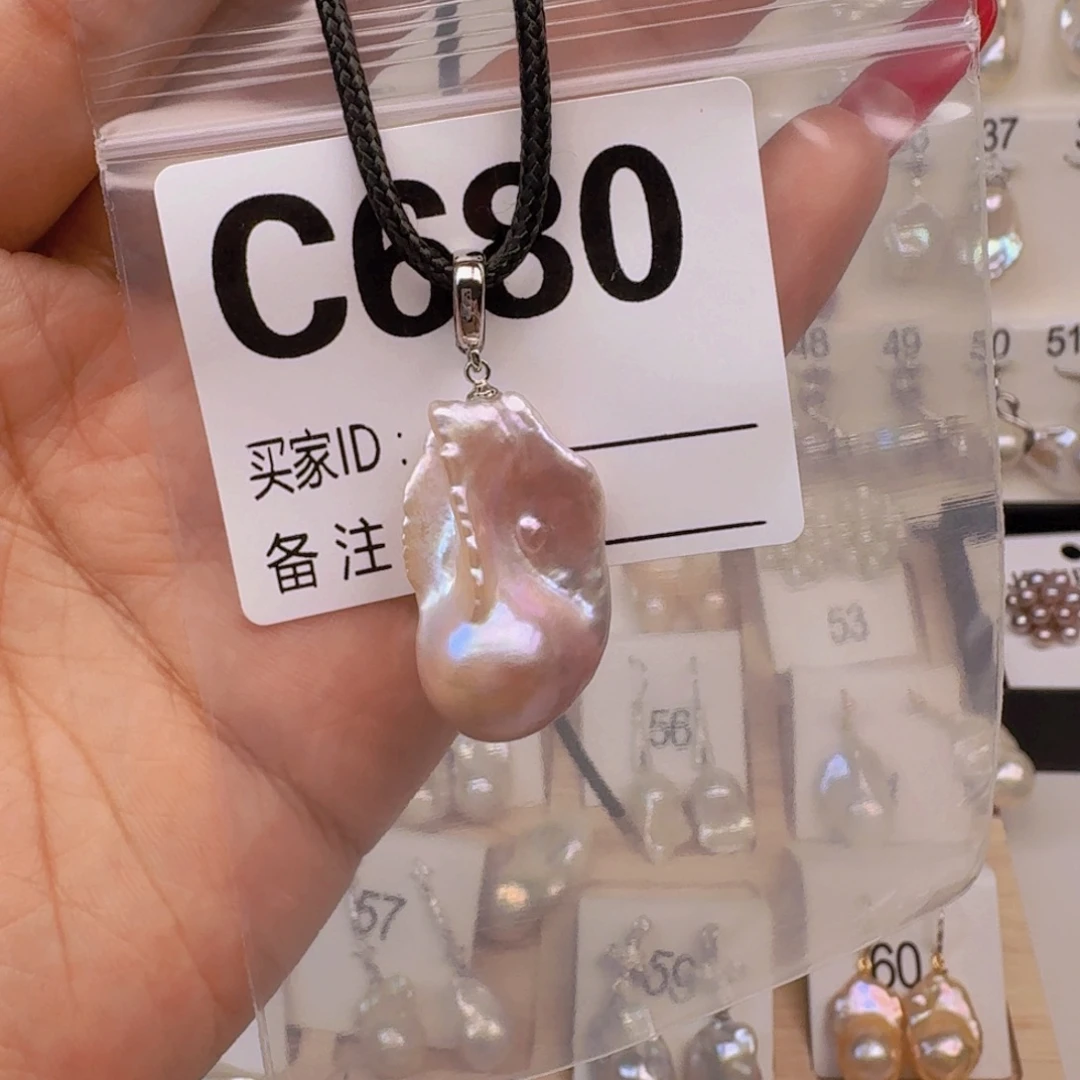银S925镶嵌颈饰淡水珍珠