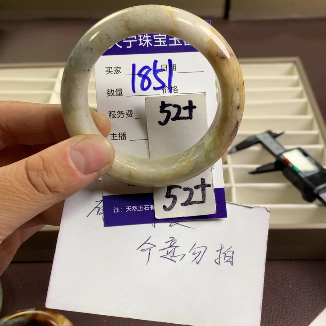 蛇纹石玉未镶嵌手镯1851