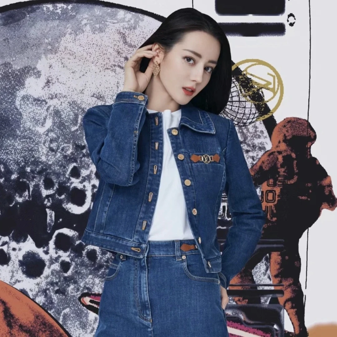 未使用 LouisVuitton/路易威登 汤/P235603493/ Iogo 牛仔外套 42