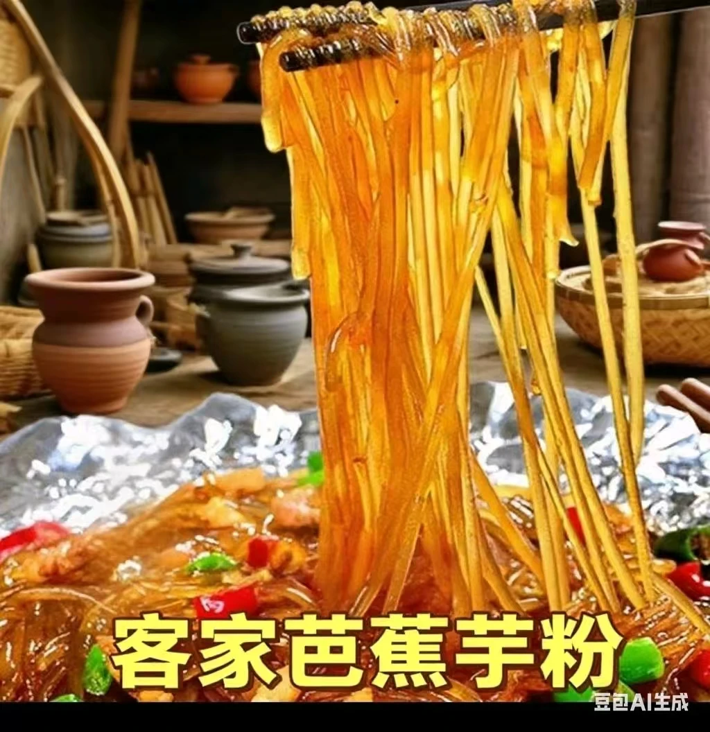 手工制作芭蕉芋粉条