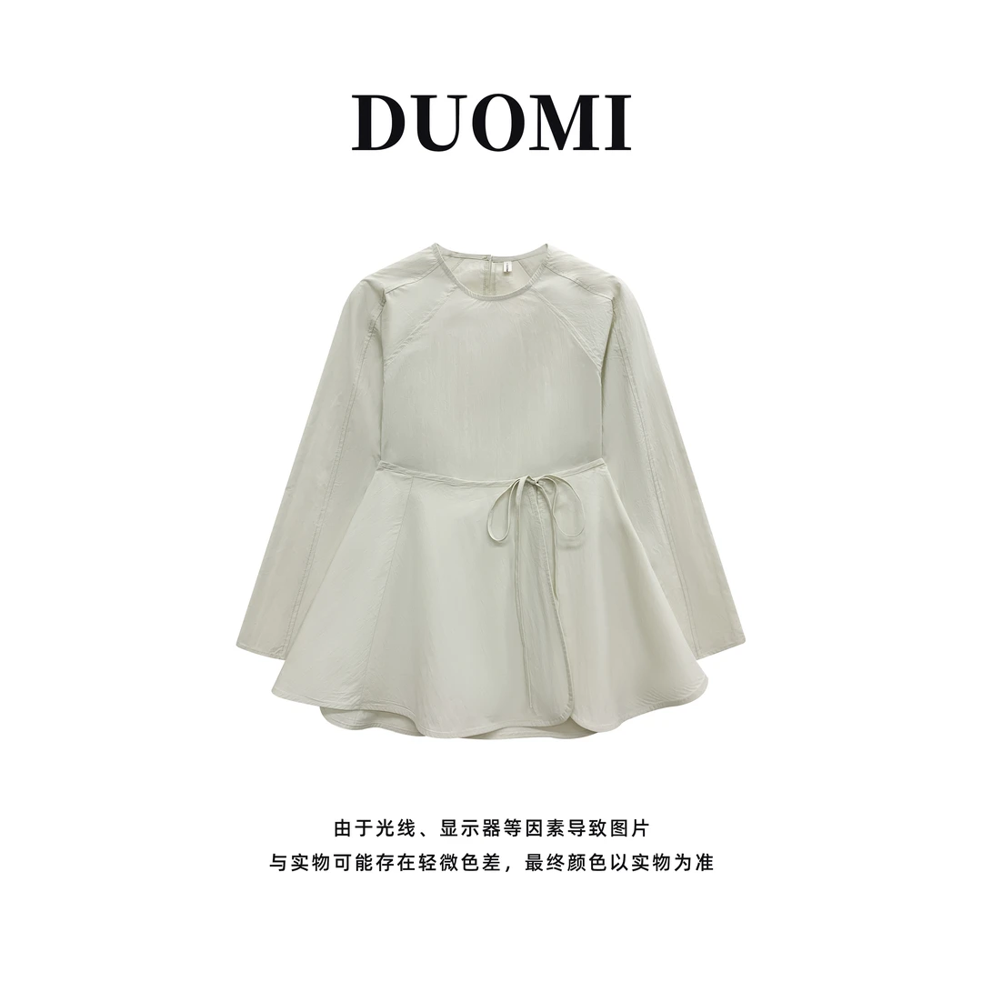 【DUOMI】秋季新款百搭时尚韩版小众设计风格上衣Q60209