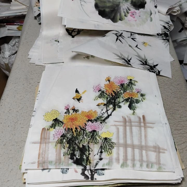 强***芳国画国画花鸟花鸟国画