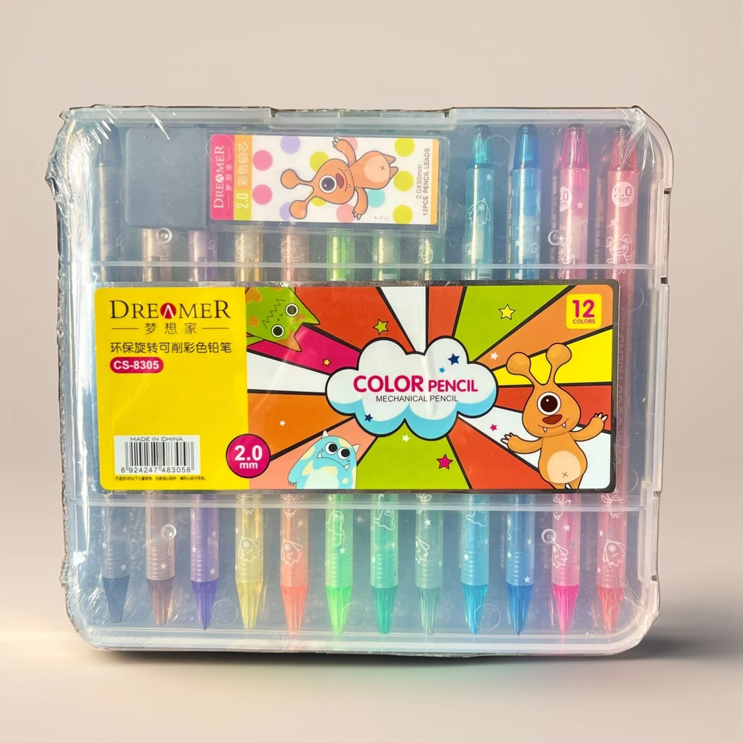 12色旋转可削彩色铅笔A250