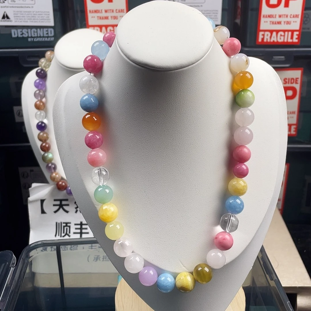 银S925镶嵌烟晶手链
