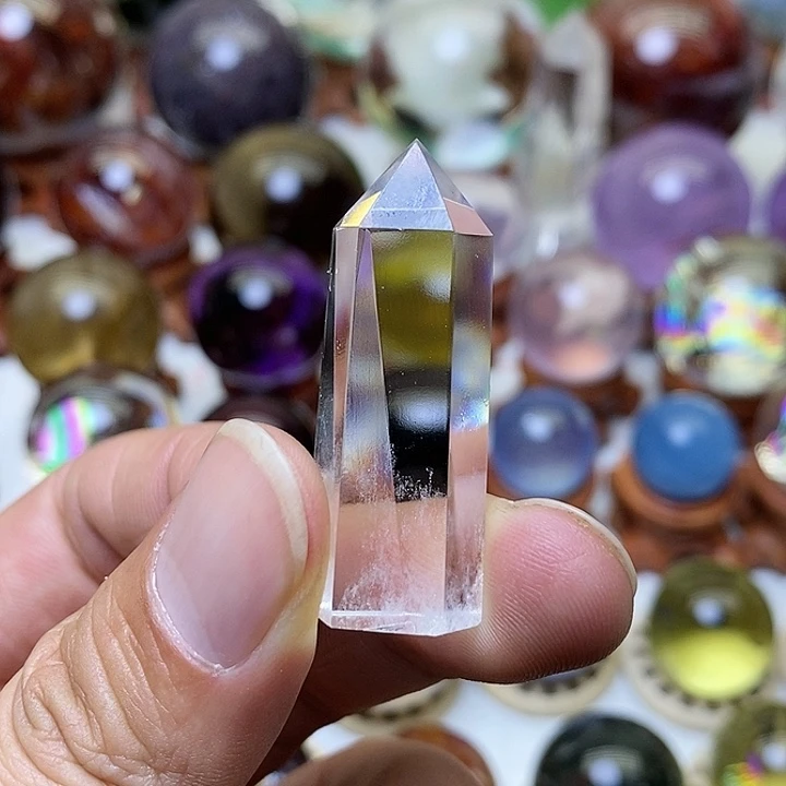 水晶白水晶柱子未镶嵌