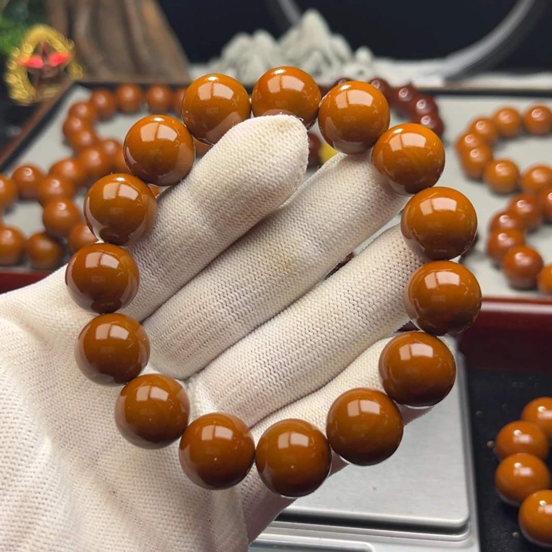 橄榄核手串抖**户1.52+全品老树铁核 小孔 微瑕