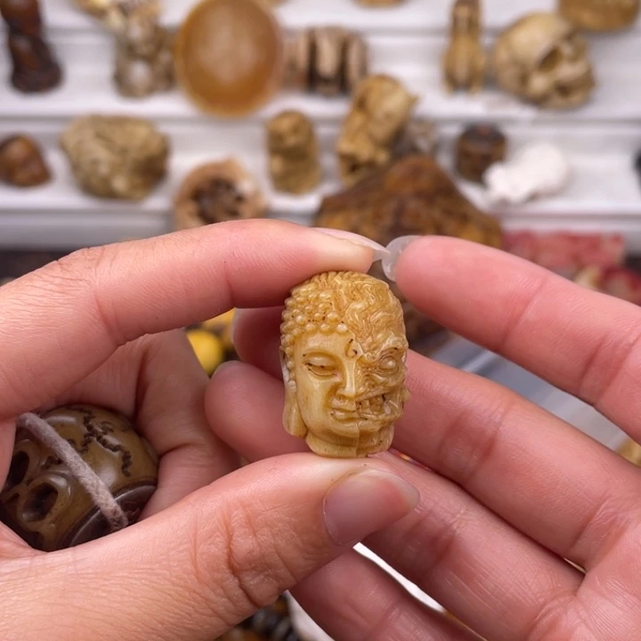 驼骨手串/手链鹿角雕刻一念19