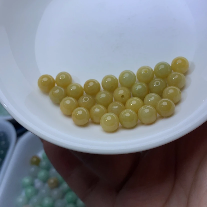 【闪购商品】未镶嵌手链翡翠卡7冰黄10颗