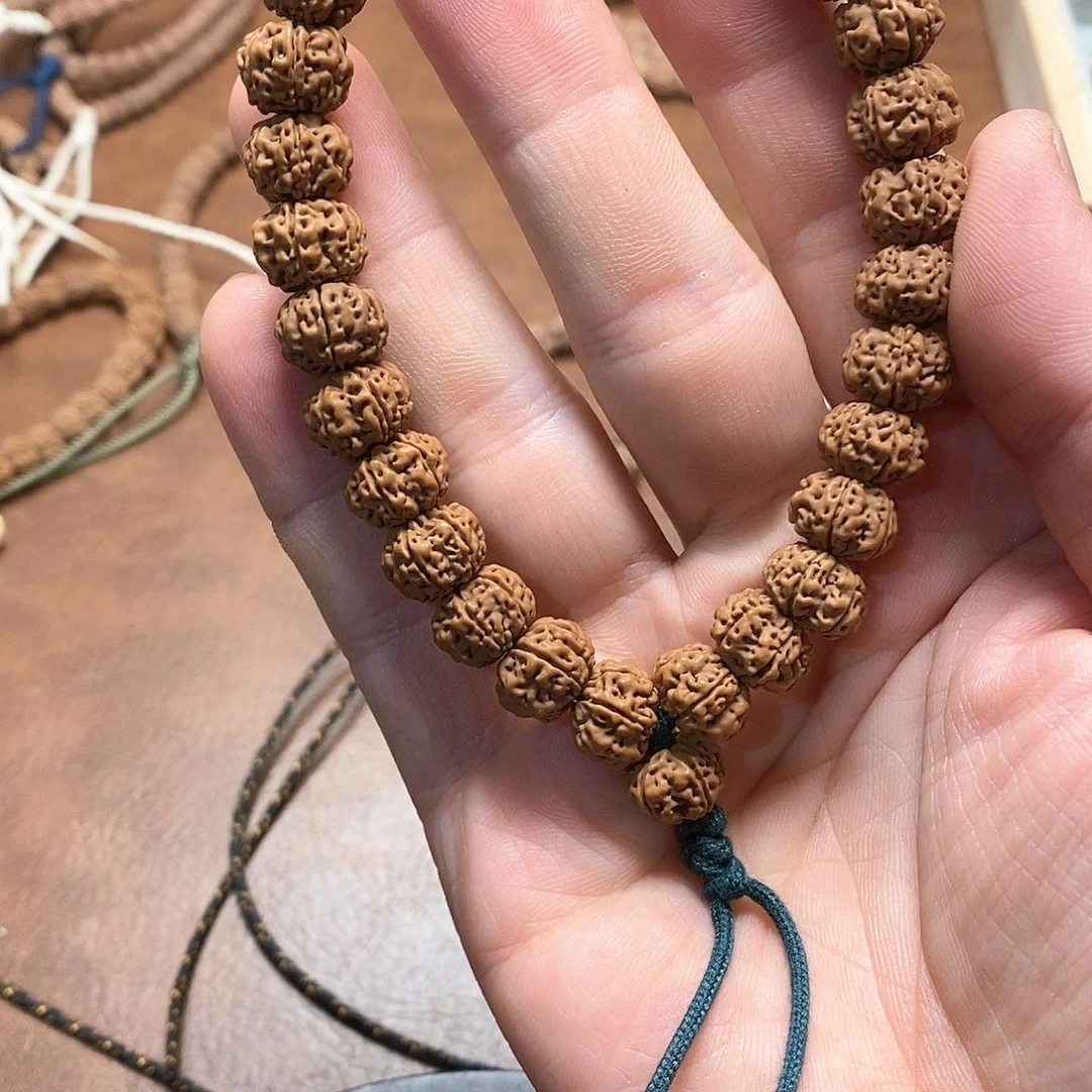 金刚菩提手串好**爸六瓣凹底