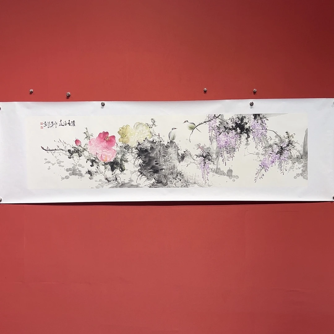 国画沈梅画家作品