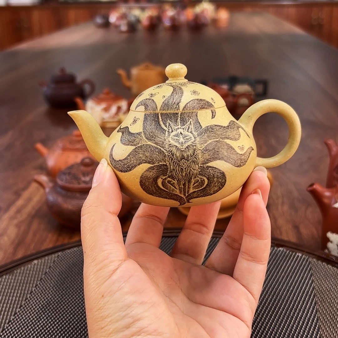 茶壶紫砂九尾狐梨形