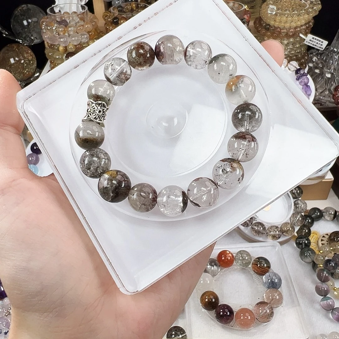 手链合金尖晶石绿幽 12mm