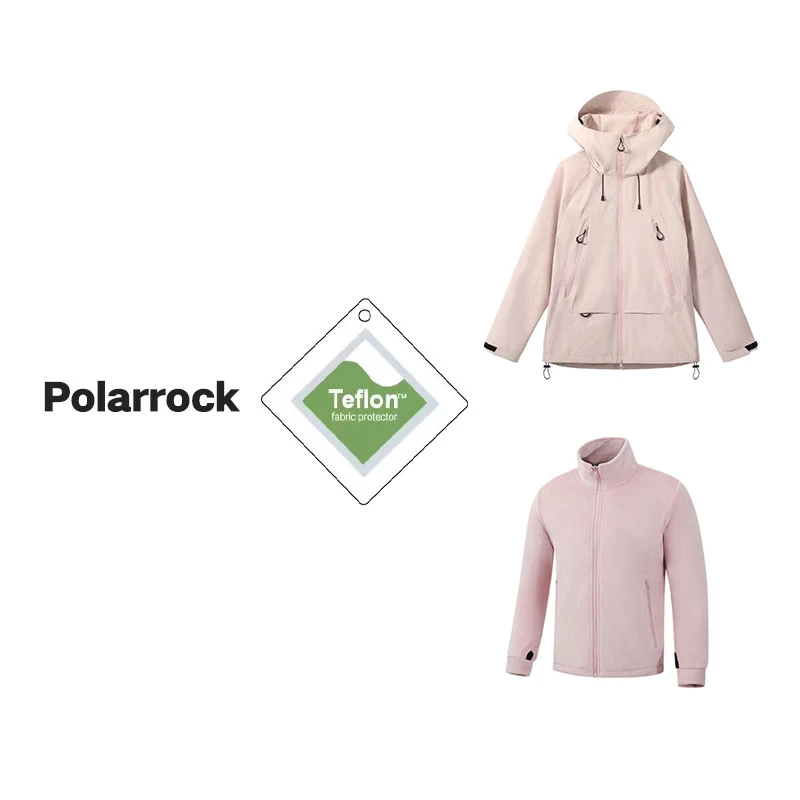 【加厚Teflon·男女同款】防水压胶冲锋保暖三合一时尚外套