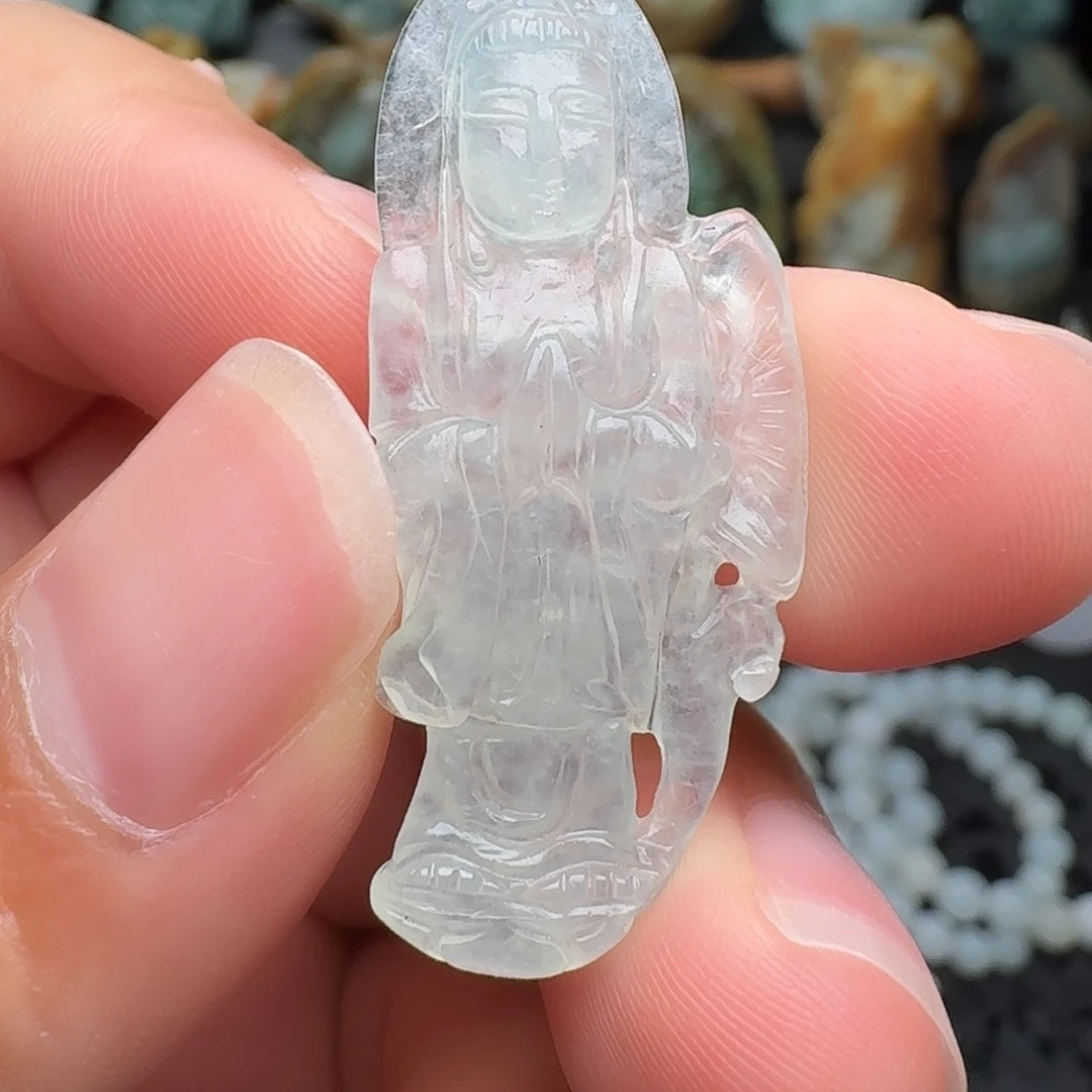 翡翠散珠翡翠观音