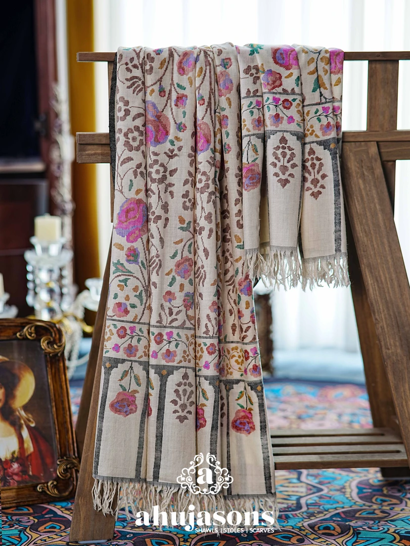 克什米尔pashmina披肩围巾卡尼 100*200 60090-H2232