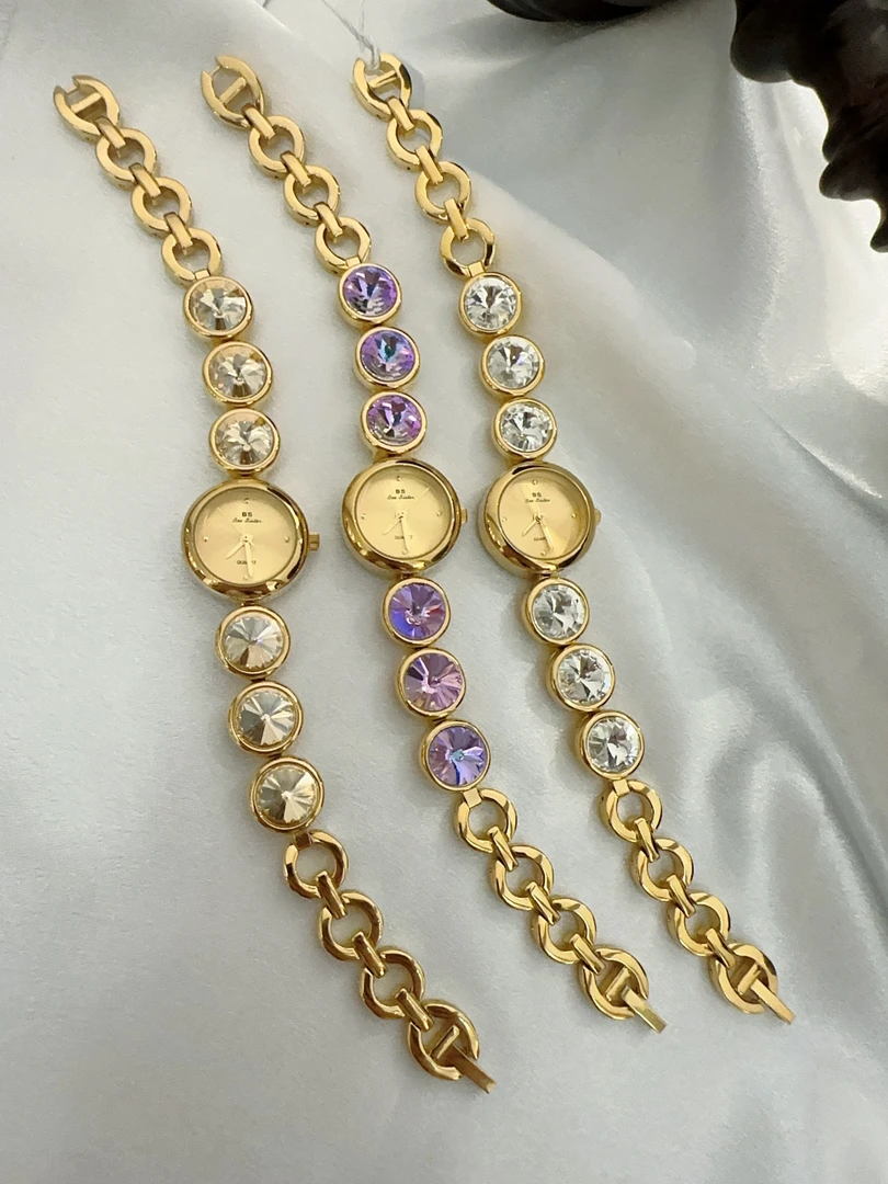 三色太钢女式手腕表气质百搭精致